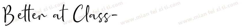 Better at Class字体转换